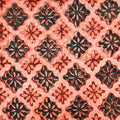 Rani Pink Floral Hand Block Print Cotton Unstitched Suit Set with Dupatta